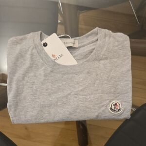 Moncler Light Gray Crewneck Tee